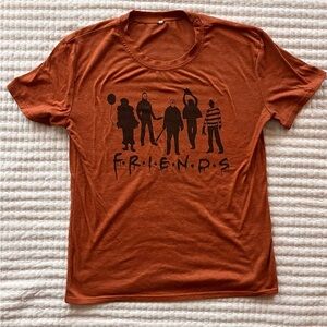 horror movie friends graphic tee 🎃 halloween michael myers jason freddy shirt